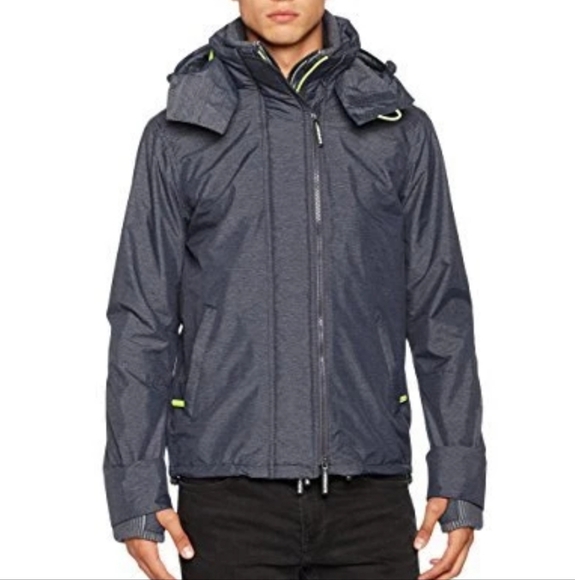 Superdry Pop Zip Hooded Technical Windcheater Size: Small Like New! - Picture 1 of 16